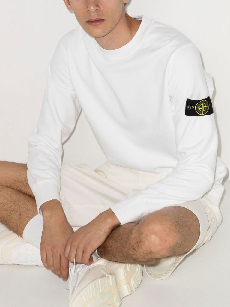 White Cotton Sweatshirt