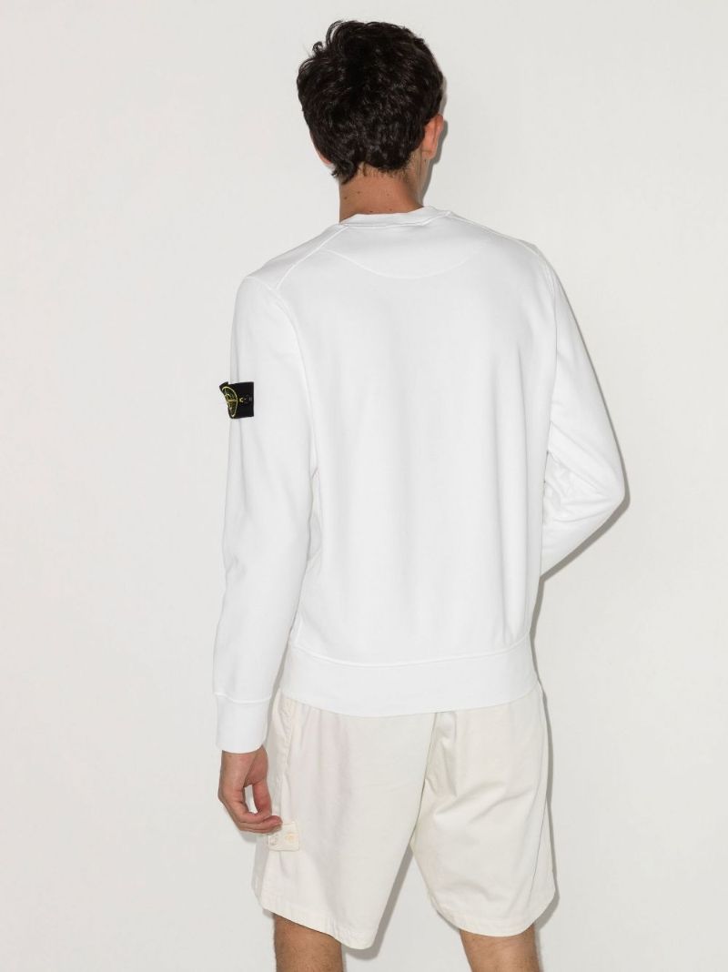 White Cotton Sweatshirt