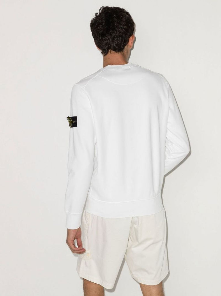 White Cotton Sweatshirt