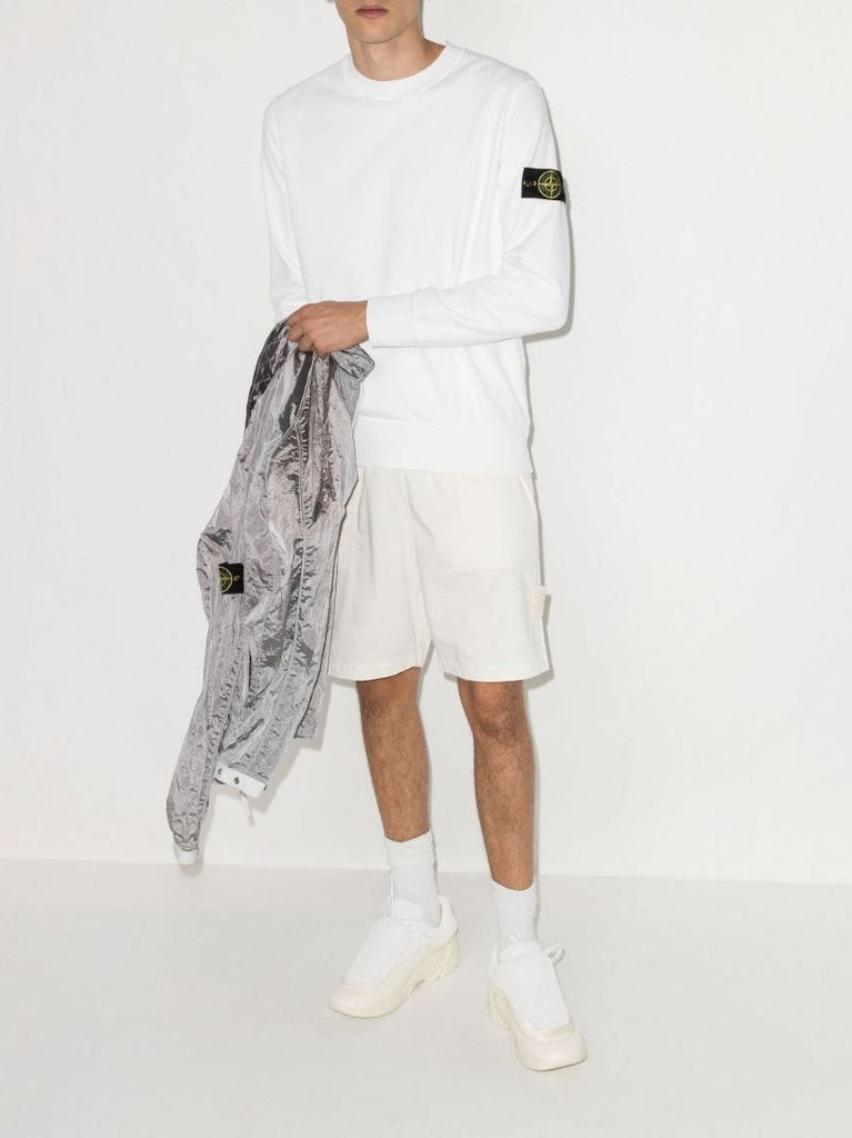 White Cotton Sweatshirt