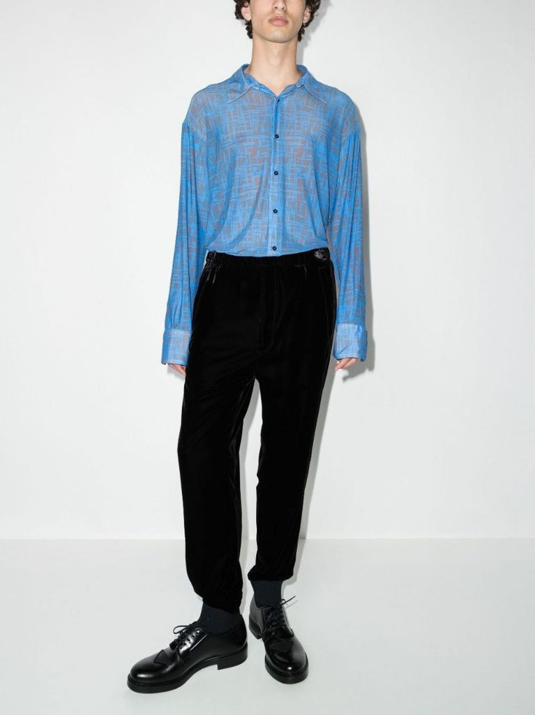 Party Velvet Track Pants