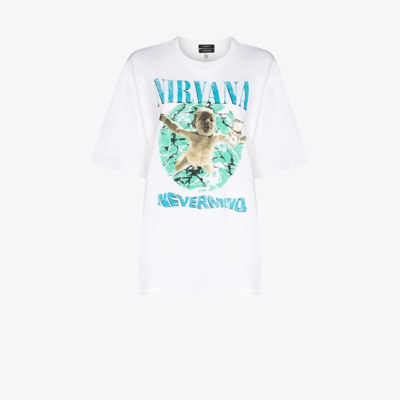 Nirvana Print Cotton T-shirt