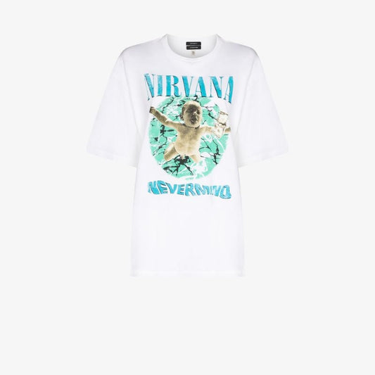 Nirvana Print Cotton T-shirt