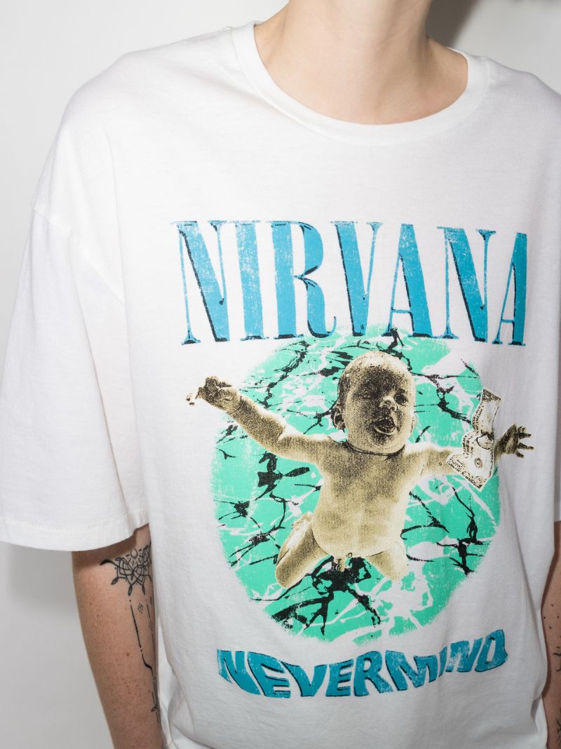 Nirvana Print Cotton T-shirt