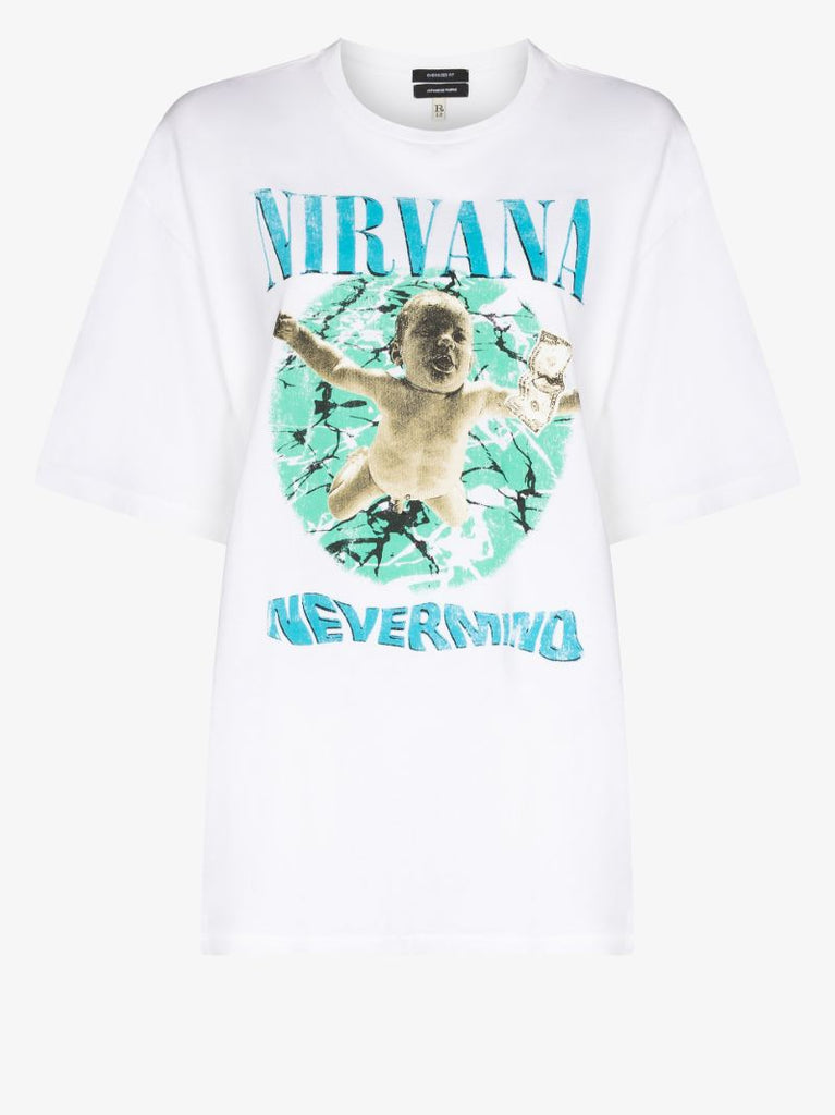 Nirvana Print Cotton T-shirt