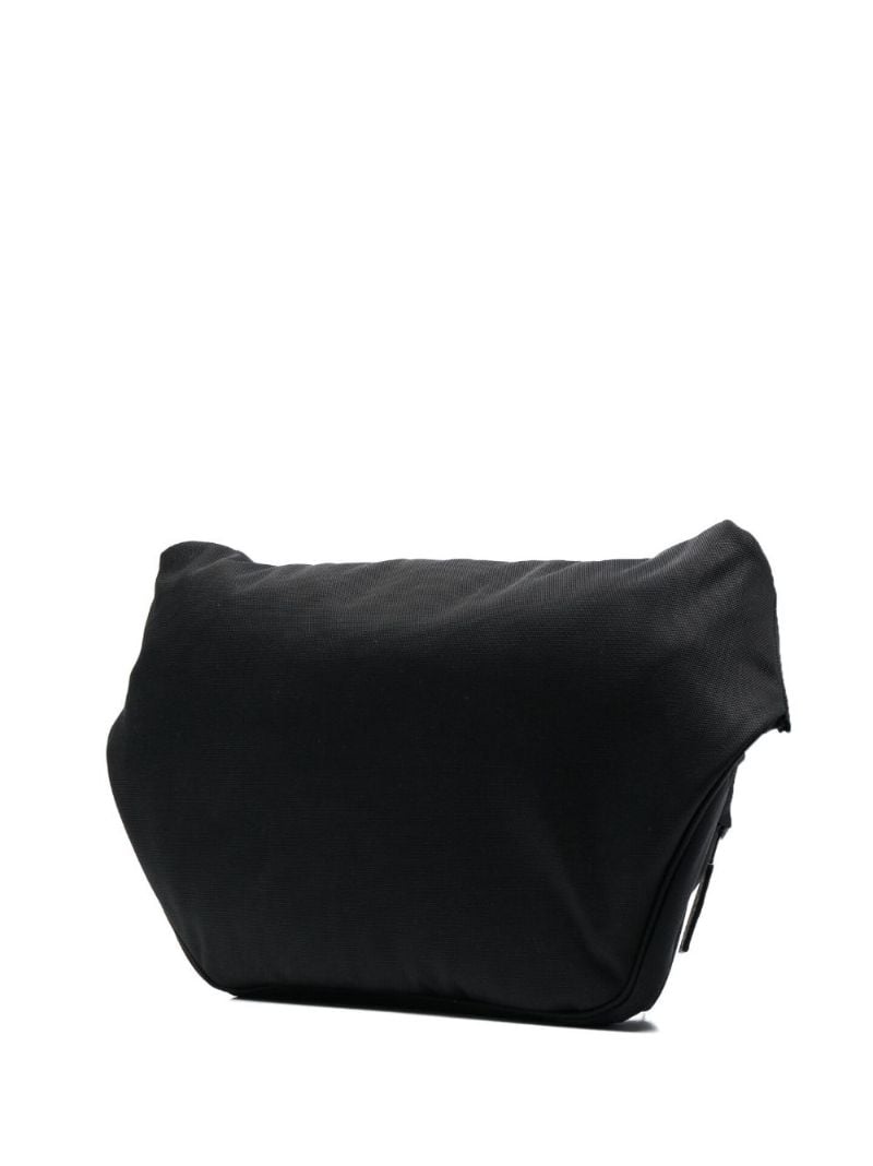 Black Logo-embroidered Messenger Bag