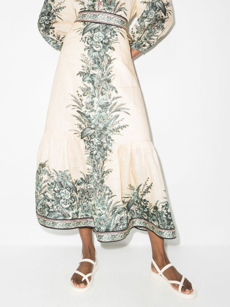 Moonshine Printed Midi Skirt