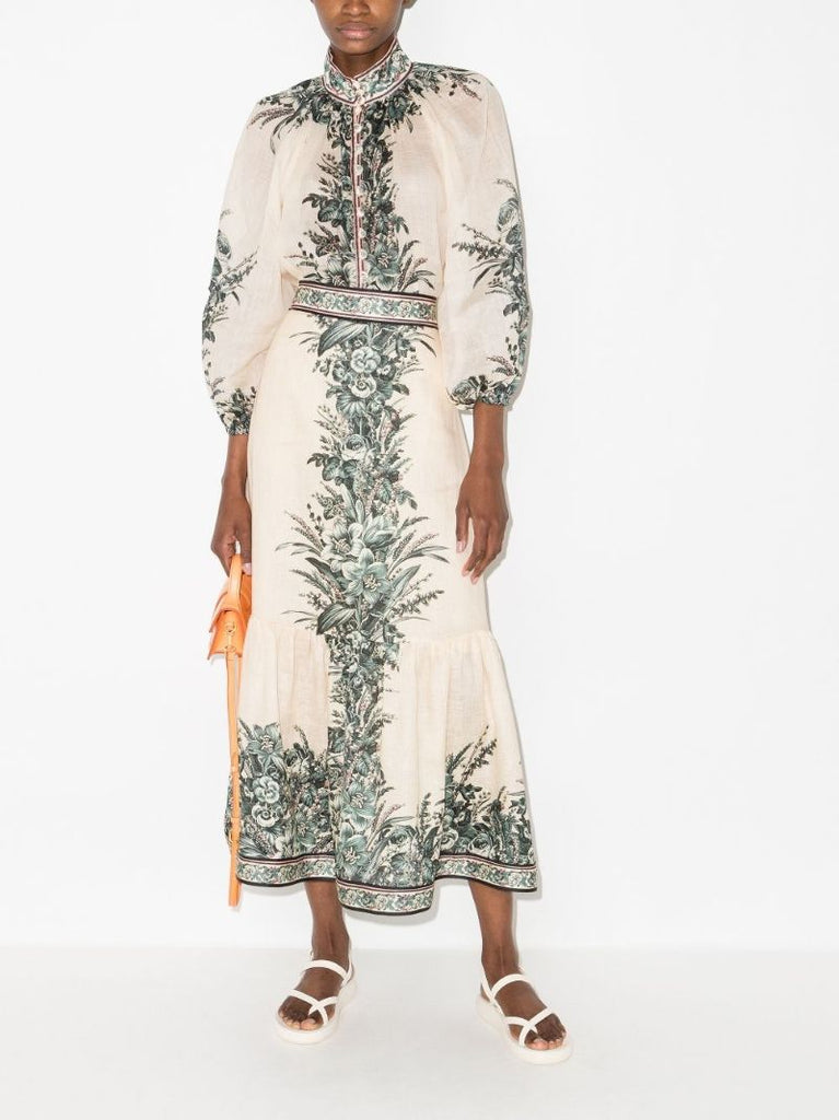 Moonshine Printed Midi Skirt