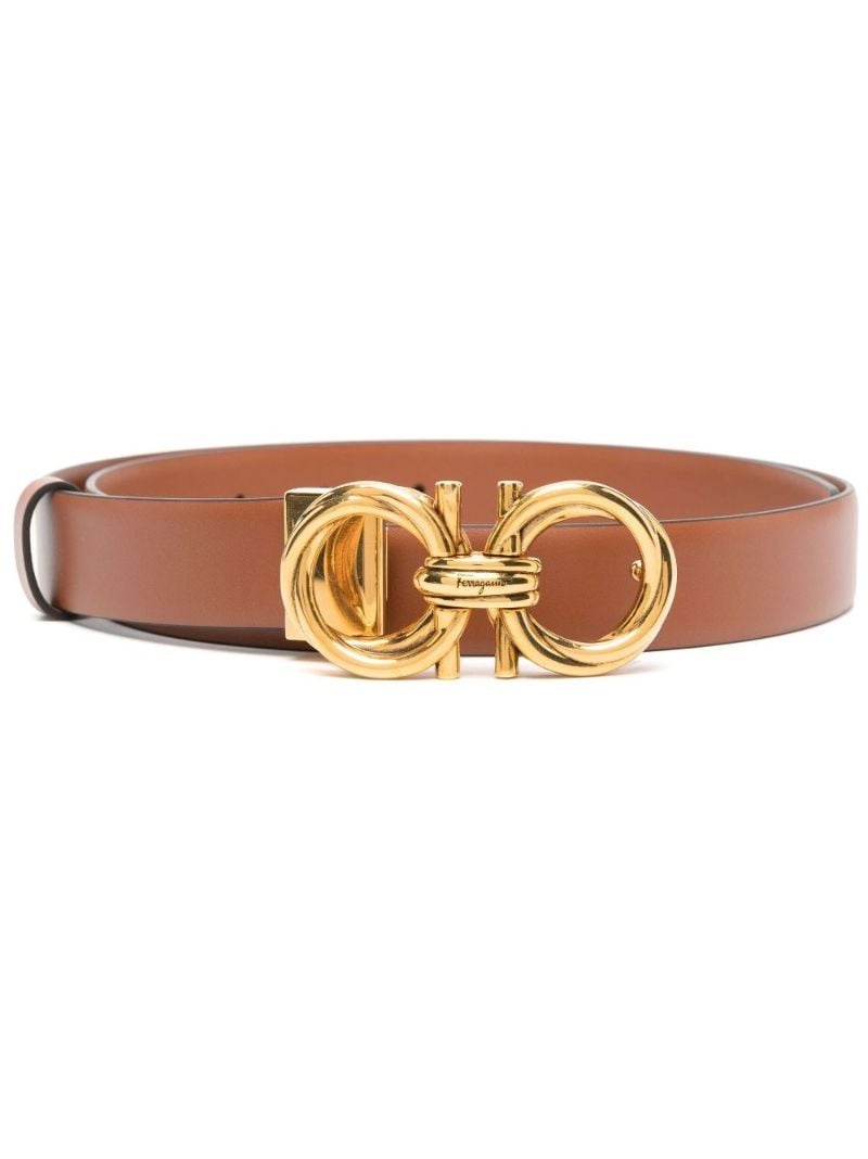 Brown Gancini Buckle Belt