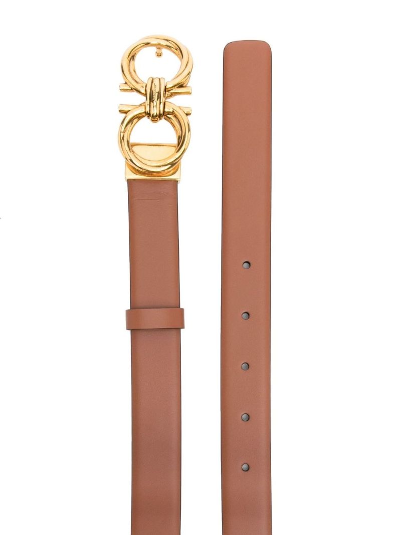 Brown Gancini Buckle Belt
