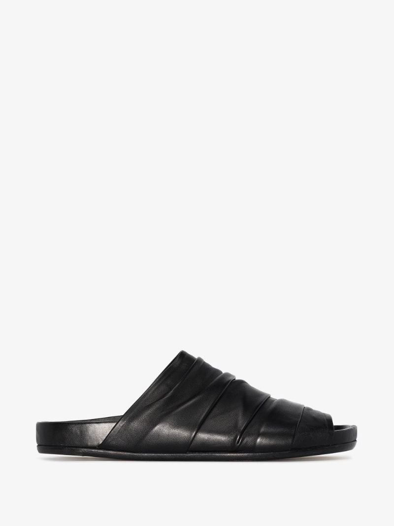 Black Granola Leather Sandals