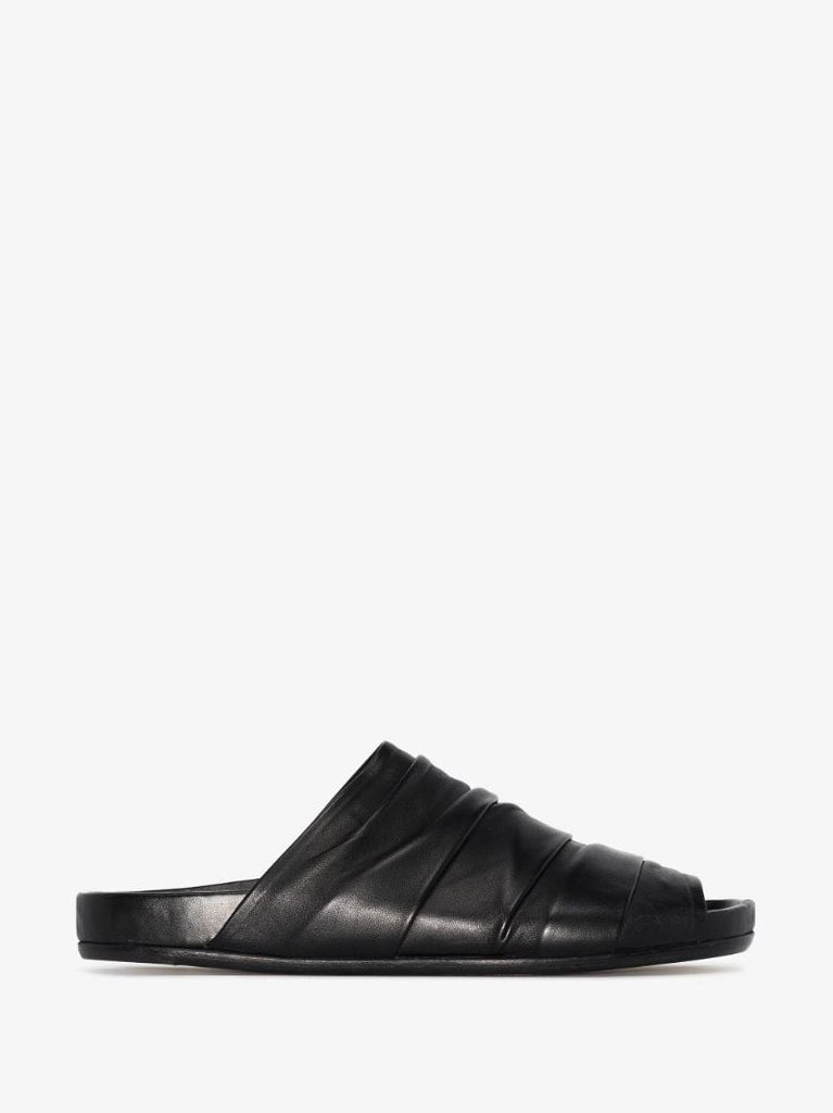 Black Granola Leather Sandals