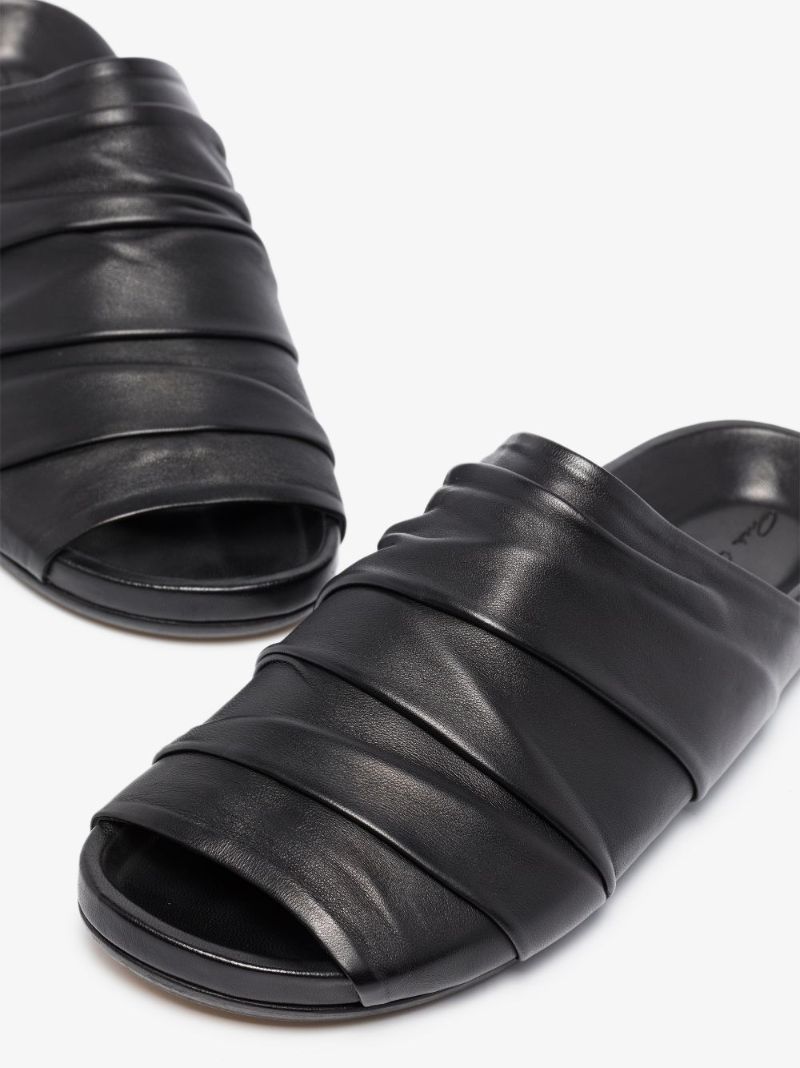 Black Granola Leather Sandals