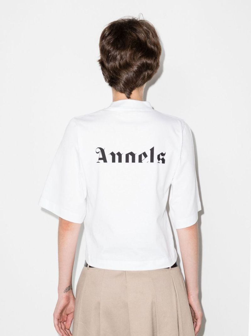White 8 Moncler Palm Angels Logo T-shirt