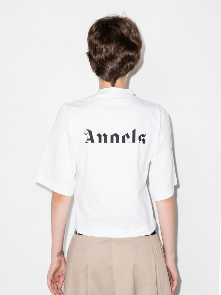 White 8 Moncler Palm Angels Logo T-shirt