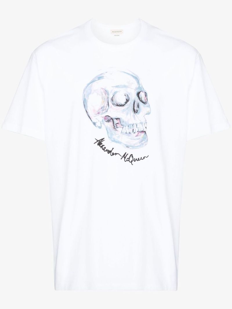 Skull Printed Cotton T-shirt