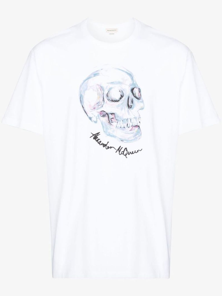 Skull Printed Cotton T-shirt