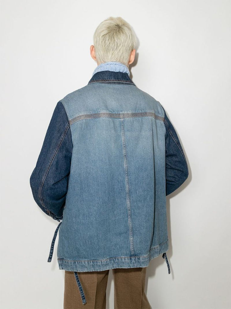 Blue Panelled Denim Jacket