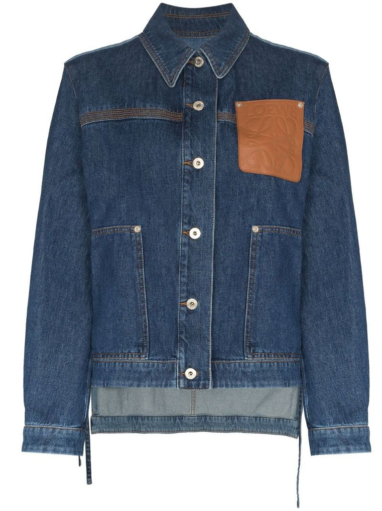 Blue Panelled Denim Jacket