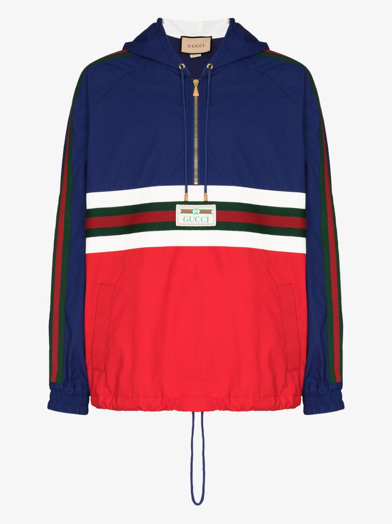 Web Stripe Hooded Jacket
