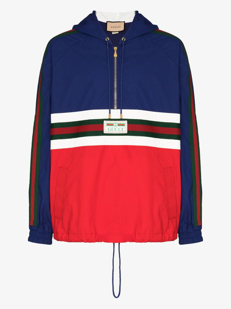 Web Stripe Hooded Jacket