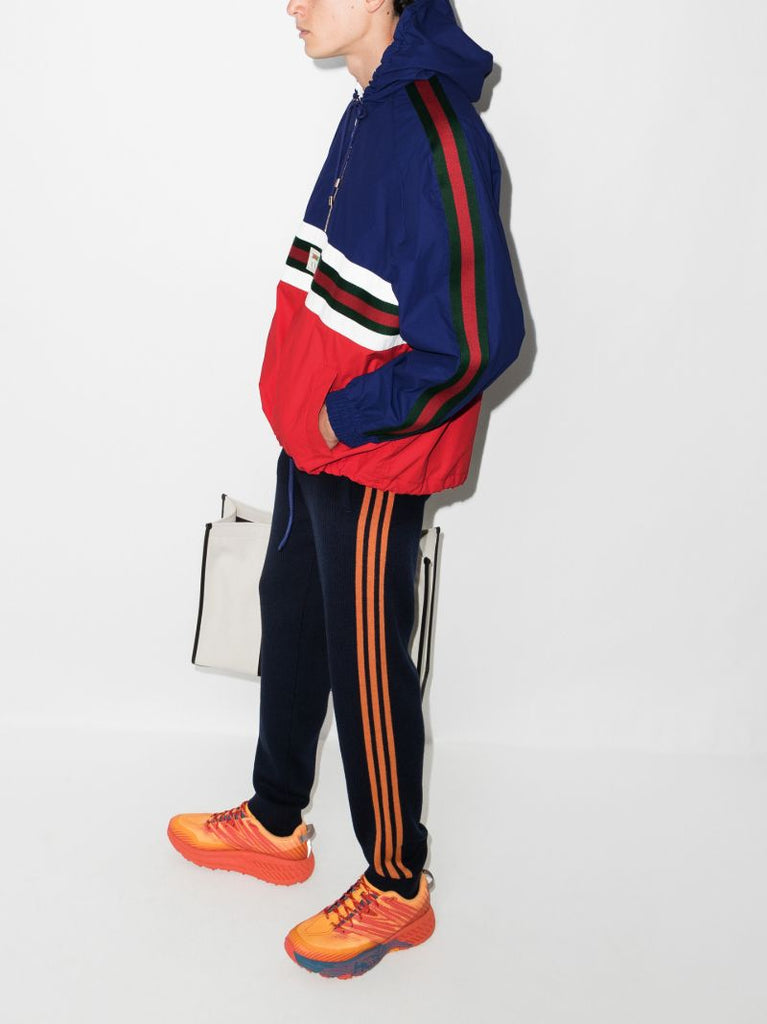 Web Stripe Hooded Jacket