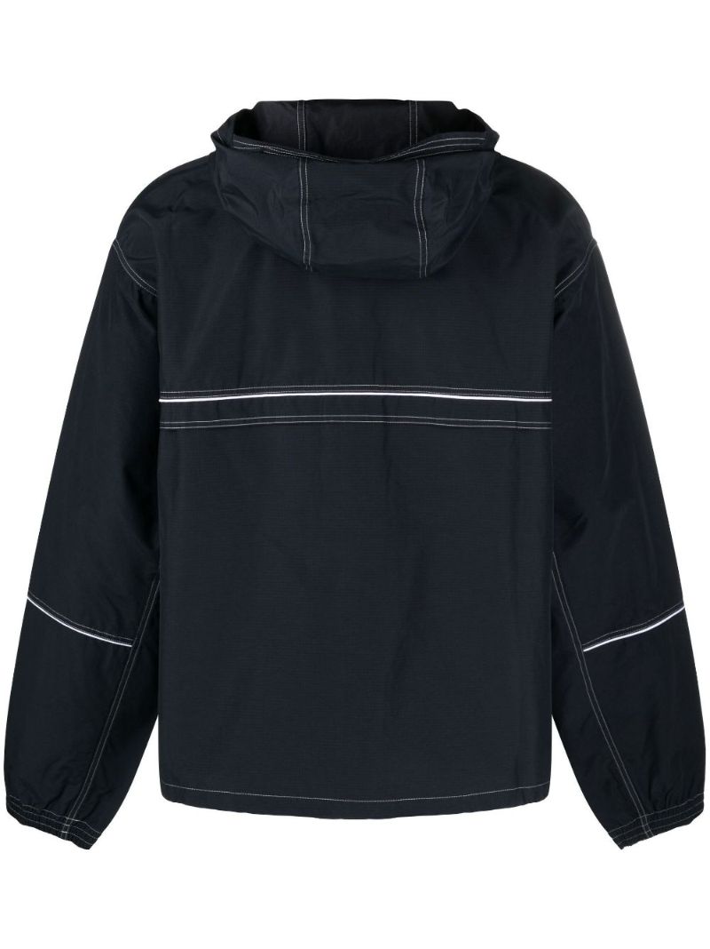 Blue Contrast Stitch Track Jacket