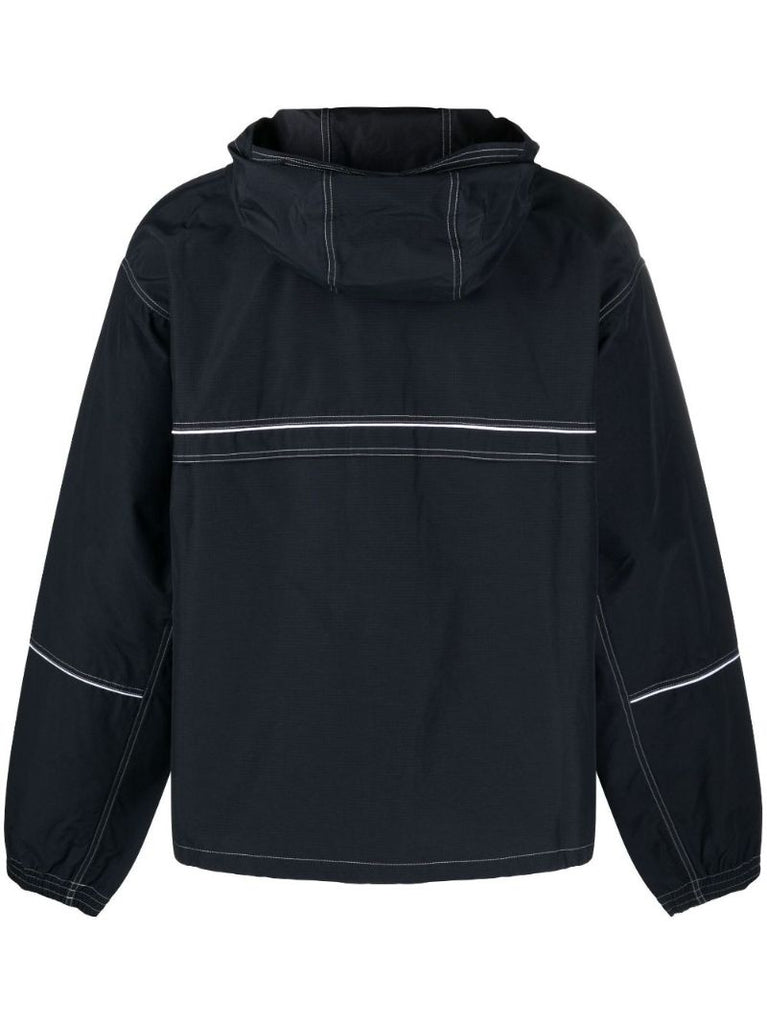 Blue Contrast Stitch Track Jacket