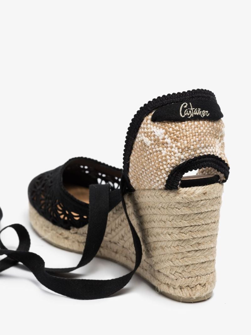 Black Casal 80 Wedge Espadrilles