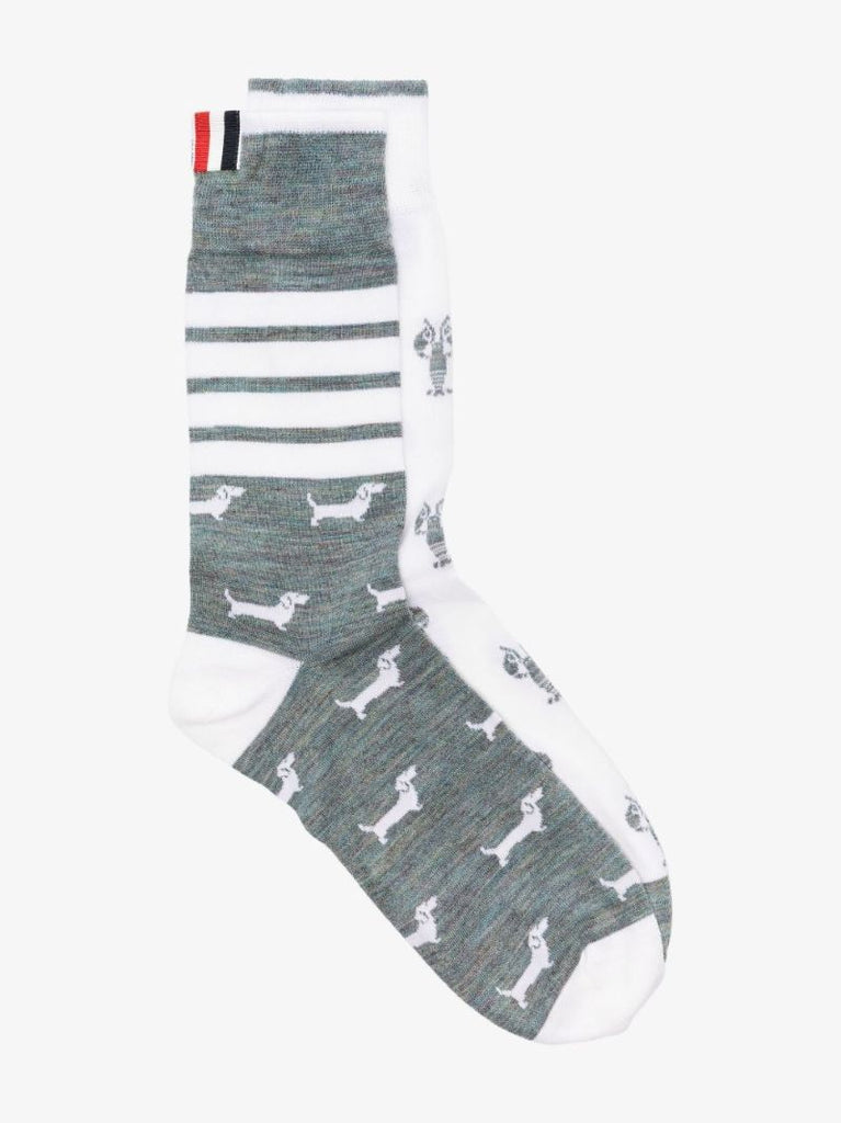 White and Grey Hector Lobster Socks