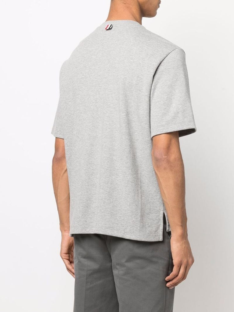Grey Patch Pocket Cotton T-shirt
