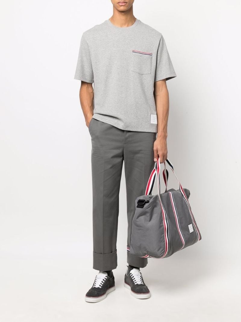 Grey Patch Pocket Cotton T-shirt