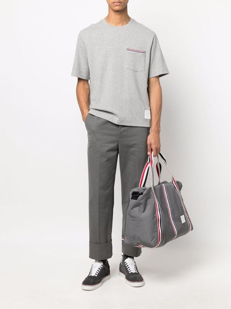 Grey Patch Pocket Cotton T-shirt