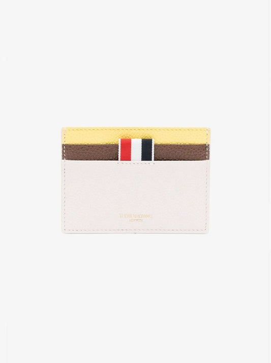 Pink Rwb Leather Card Holder