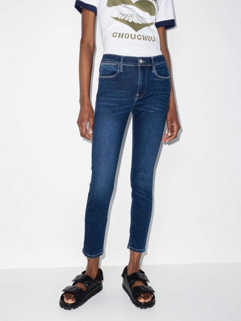 Le High Skinny Cropped Jeans