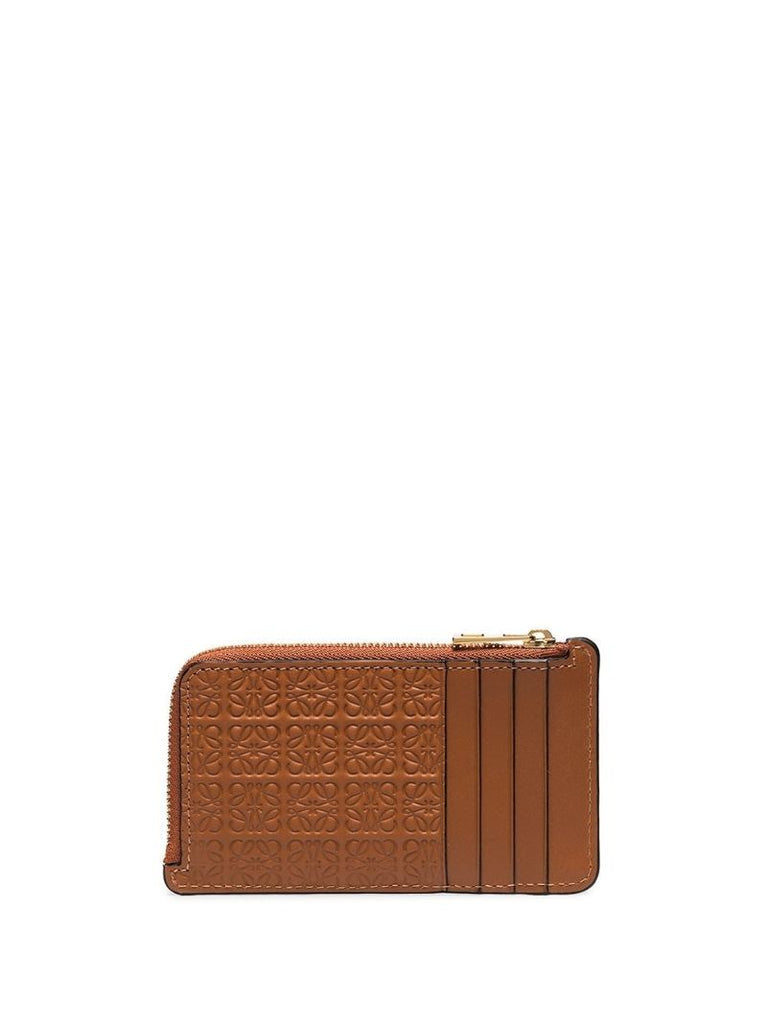 Brown Anagram Leather Coin Purse