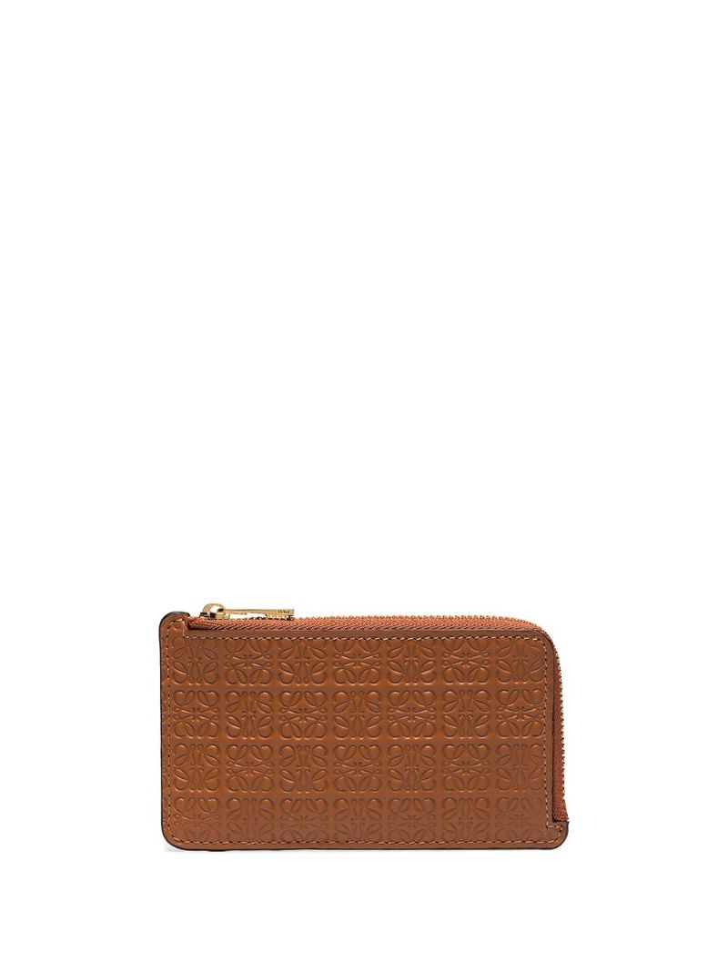 Brown Anagram Leather Coin Purse
