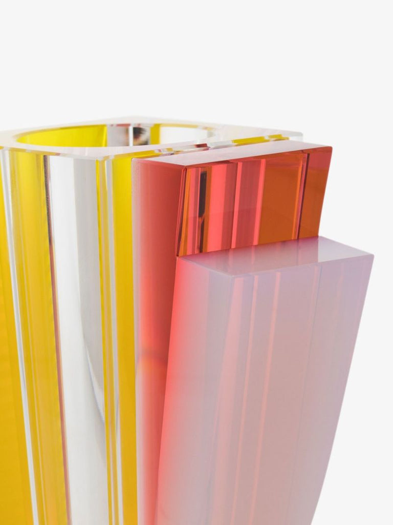 Multicoloured Raleigh Crystal Vase
