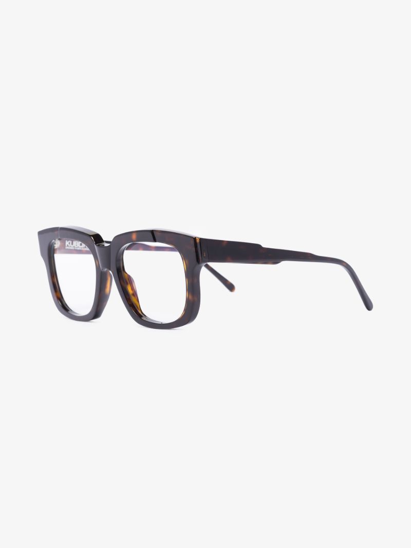 Brown K25 Tortoiseshell Square Frame Optical Glasses