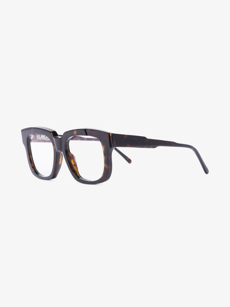 Brown K25 Tortoiseshell Square Frame Optical Glasses