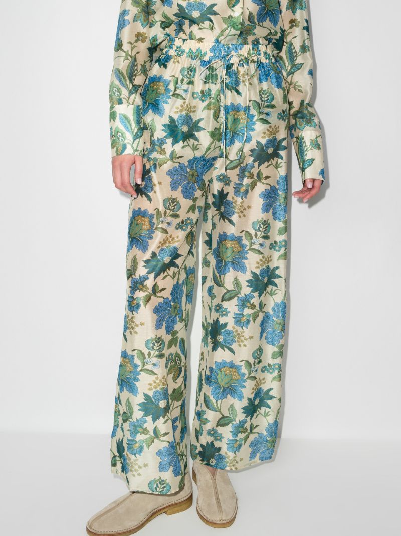 Celia Floral Print Wide Leg Trousers
