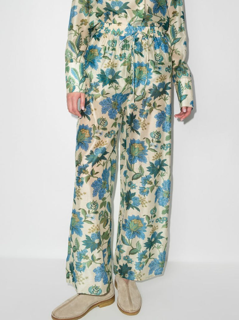 Celia Floral Print Wide Leg Trousers