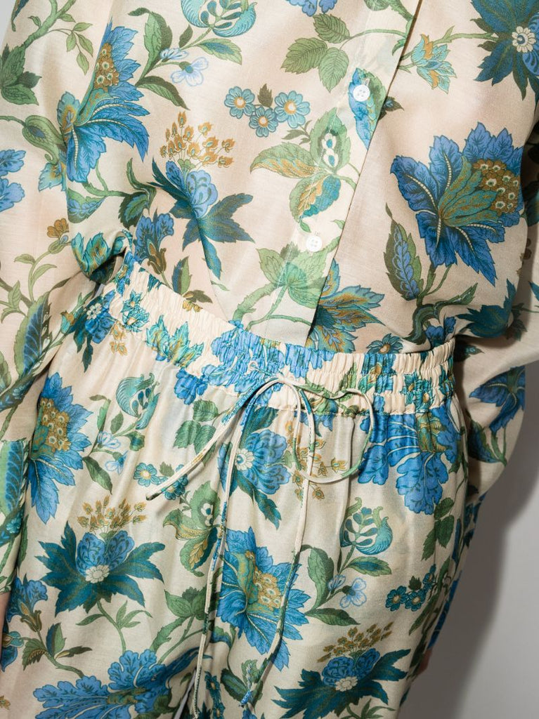 Celia Floral Print Wide Leg Trousers