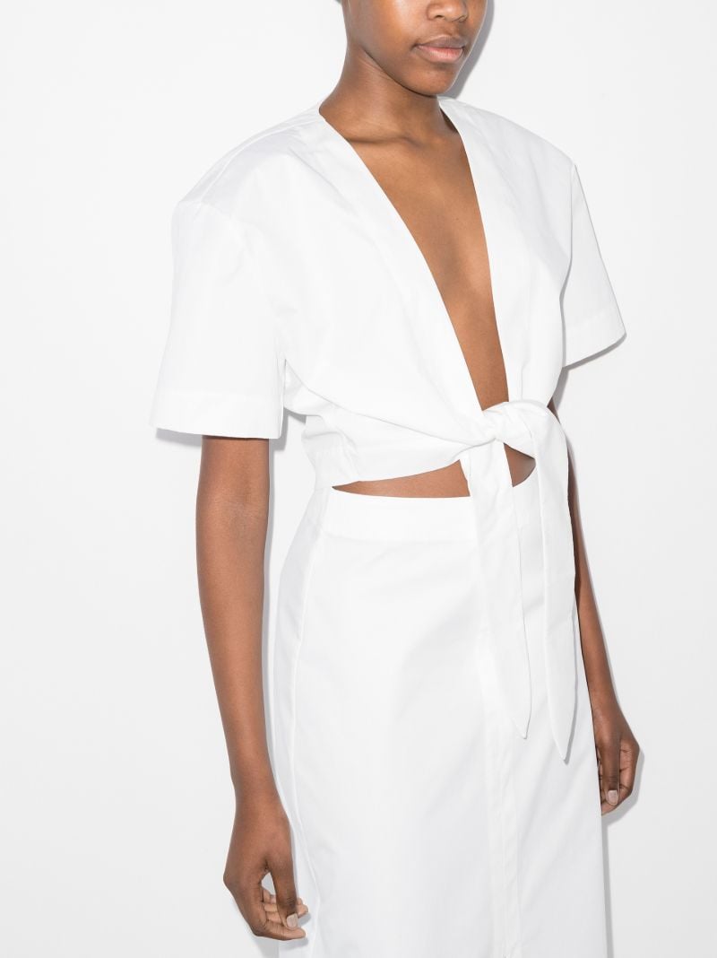 Anja Short Sleeve Tie Front Top