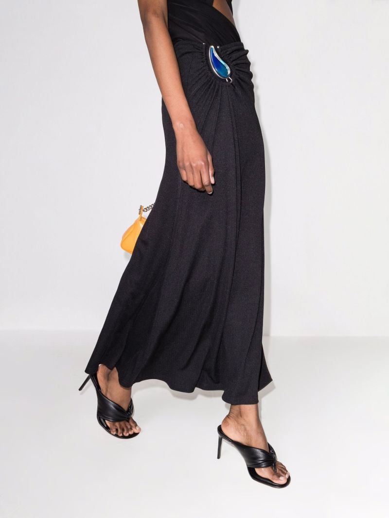 Black Nocio 80 Padded Leather Mules