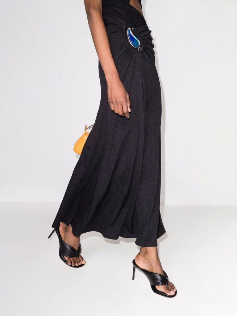 Black Nocio 80 Padded Leather Mules