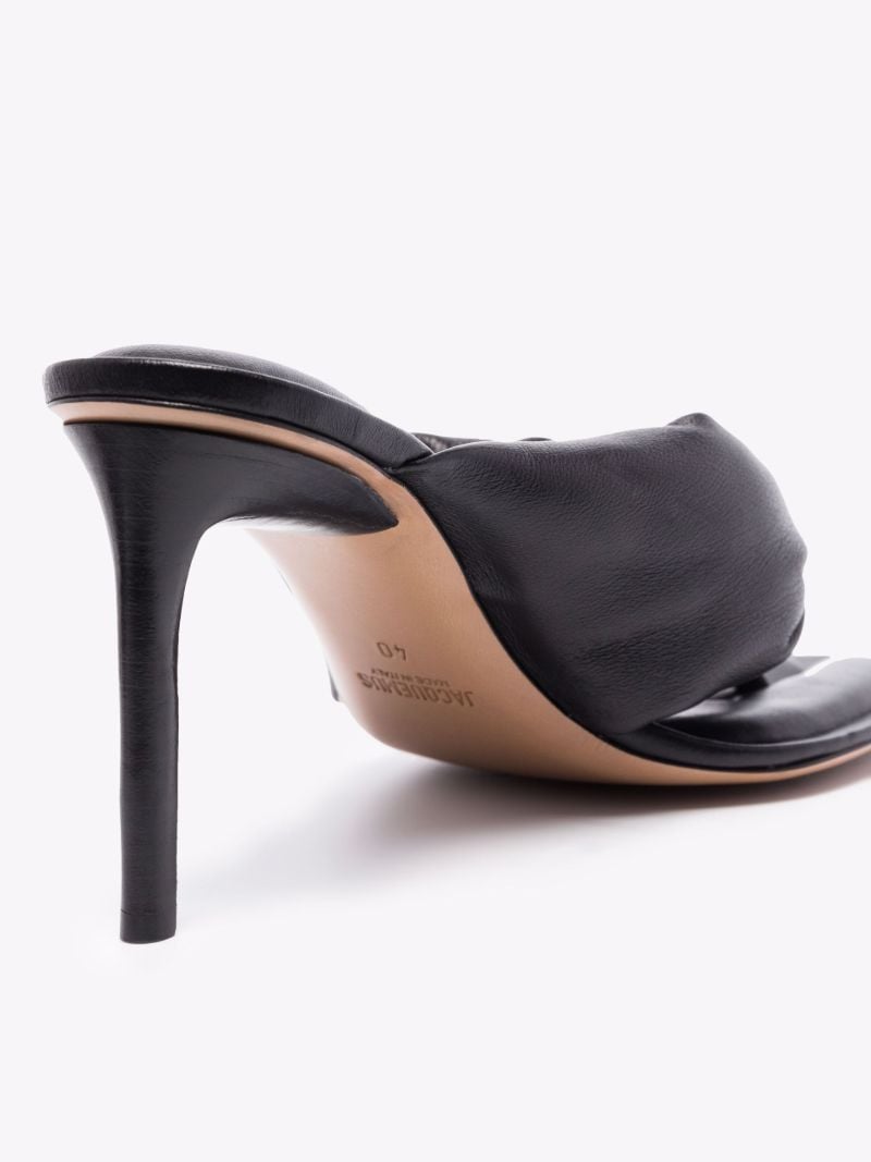 Black Nocio 80 Padded Leather Mules
