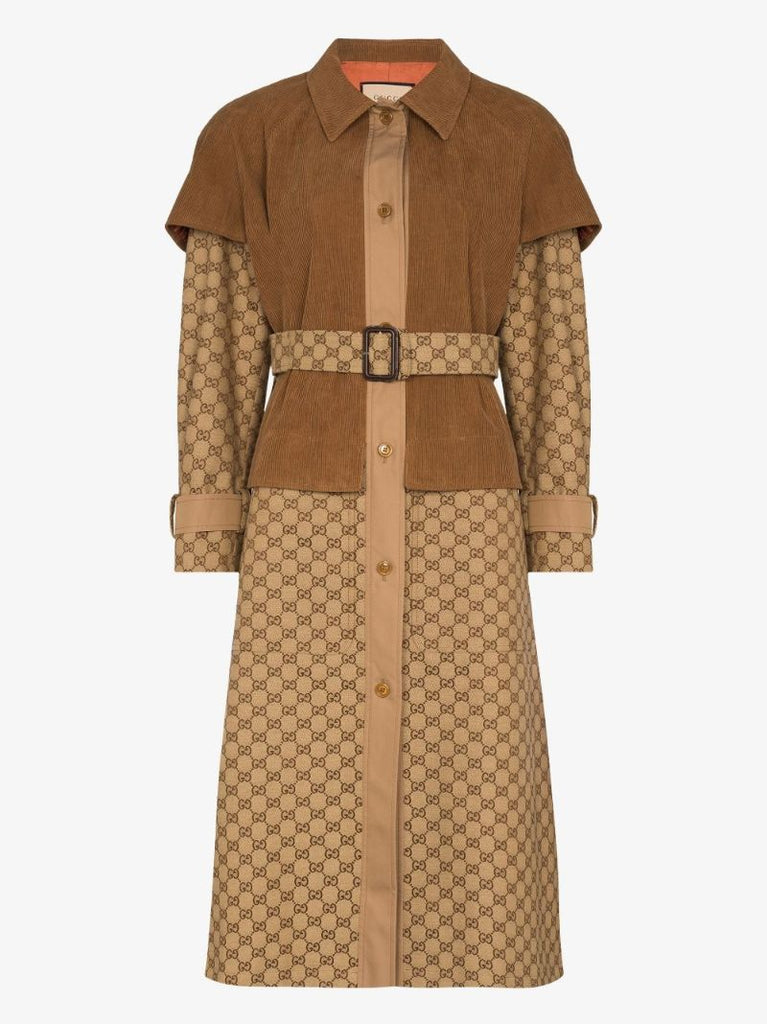 Layered Gg Trench Coat