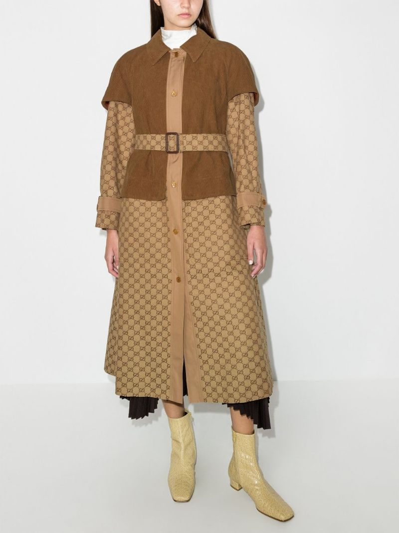 Layered Gg Trench Coat