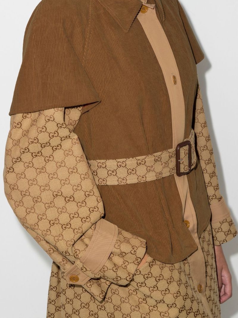 Layered Gg Trench Coat